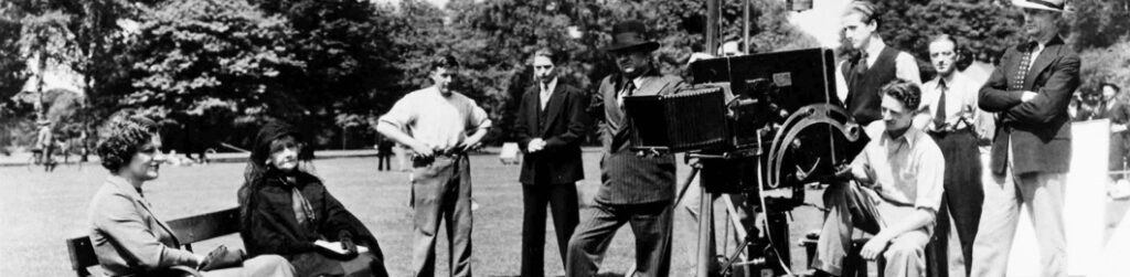 Maurice Elvey on location